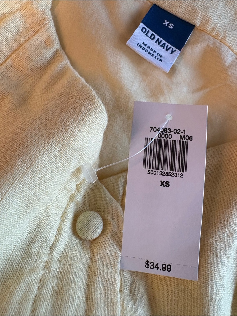 Old Navy Yellow Linen-Blend Skirt and Tank Blouse Set - Picture 6 of 7